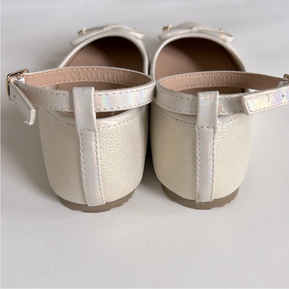 Girls Ballet Flats with Ankle Strap & Buckle - Picture 4 of 7